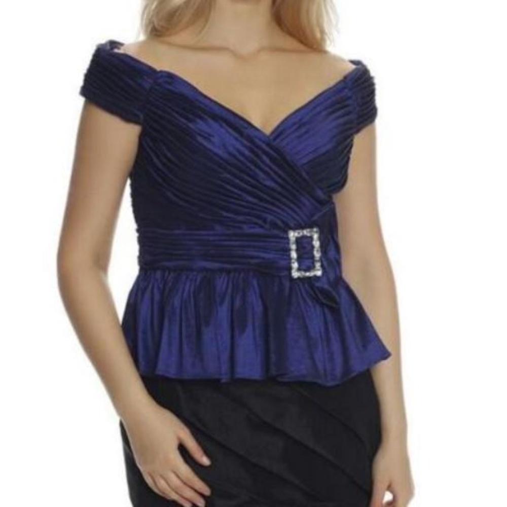CHETTA B evening party top blouse